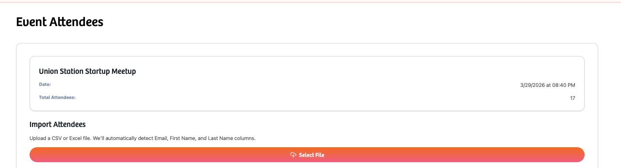 Upload Guests from registration platform to Veery Upload Guests from registration platform to Veery